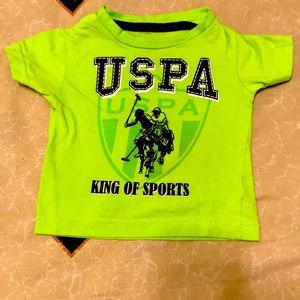 I’m selling a lime green polo shirt for only 20$